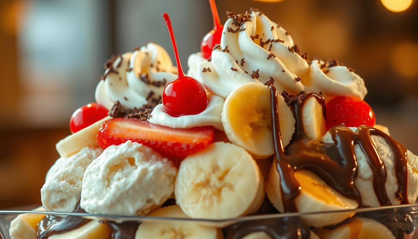 banana split ice cream