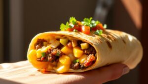chorizo breakfast burrito