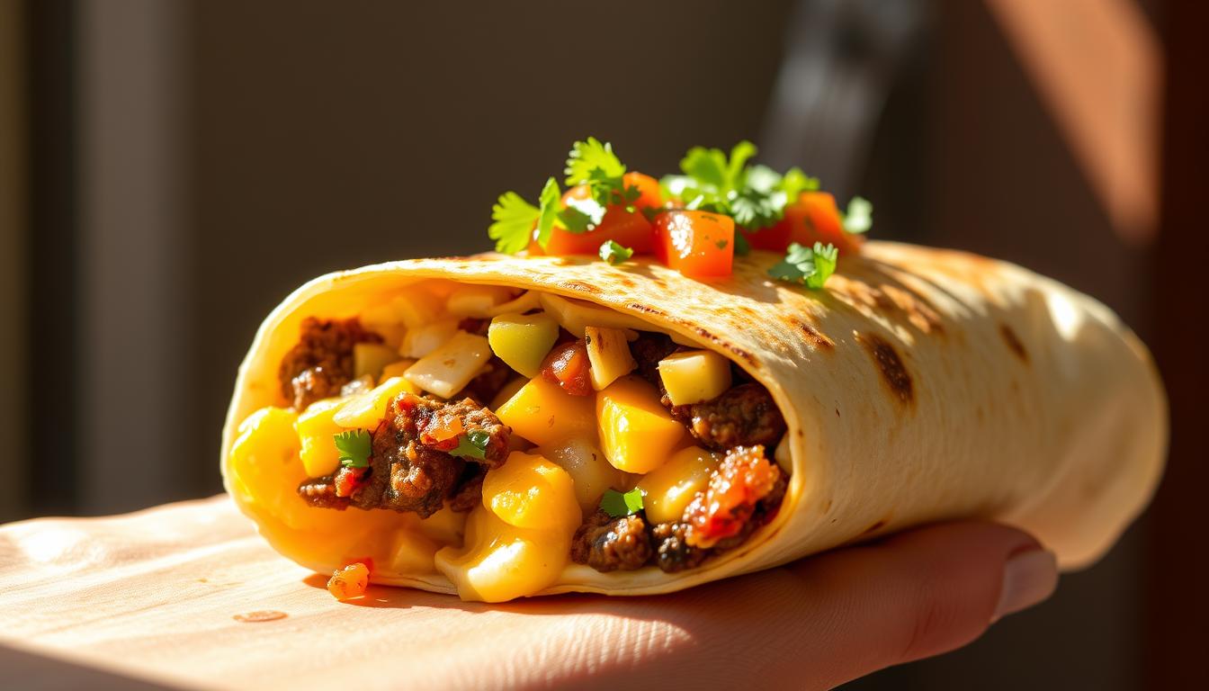 chorizo breakfast burrito