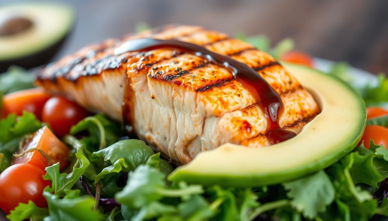 grilled salmon salad