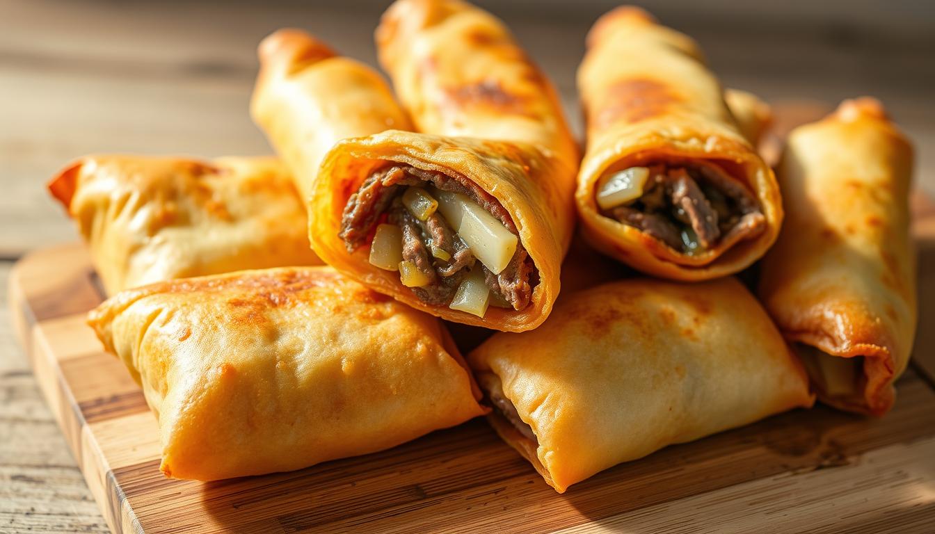 philly cheesesteak egg rolls